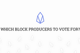 Find out which Block Producers to vote for in under a minute 🔥