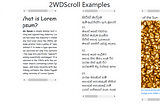 2WDScroll — jQuery plugin for implementing Double Scrollbars