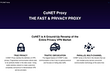 What are the differences traditional VPNs and a VPN APP using CONET privacy network