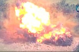 From Rocket Barrage to Fireball: Ukraine’s FPV Drone Turns Russian Grad into Shrapnel