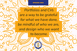 CV & portfolio’s effect on mental health and creative confidence