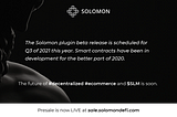 Solomon Roadmap