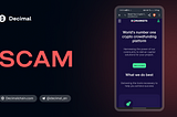 SCAM exchange on CoinMarketCap