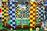 A Harry Potter Quidditch miniature made by LEGO