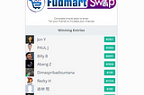 FudmartSwap Giveaway Reward has Ended