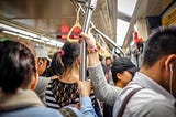 diGital Sennin took this photo of Taipei MRT at rush hour in Taipei City, Taiwan.