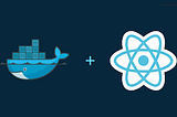 docker and react banner