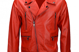 Classical Trends of Red Leather Jacket