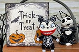 Vampire Teddy Tray Trinket (Nightmare Before Christmas Tiered Tray Decor, Home Decor, 3D Printed, Shelf Sitter, Halloween)