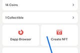 click on defi tab