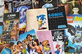 A selection of video game manuals