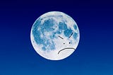 The moon is sad because it was hexed by TikTok witches.