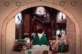 Cover for album ‘Six’ by Mansun. Looks like a bloke reading a book in a medieval castle