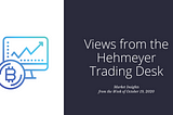 Views from the Hehmeyer Trading Desk — week of October 19, 2020