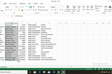 Step-by-step manual data cleaning using Excel