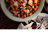 Roasted Sweet Potatoes & Onions — Side Dish — Sweet Potatoes