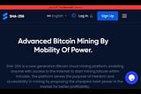 Sha-256 MINING BITCOIN AND REFFERRAL AFFLIATION.
