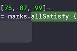 allSatisfy in iOS Swift