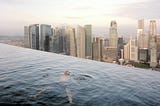 Floating Along the Singapore Skyline