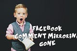 [Facebook]FB 留言外掛同步鏡像失效了，要怎麼設呢？到處找不到選項呀？