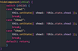 Hiding Child Components from a Parent with React.js