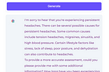 Doctor assistance example