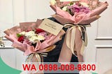 WA 0898–008–9800 Florist Buket Bunga Pink Di Jakarta Selatan Timur Utara Pusat Barat