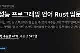 Rust를 업무용 언어로 쓰다