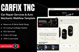 🚗 CARFIX TNC Transportation & Automotive Webflow Website Template