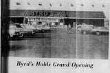 Byrd’s Supermarket Opens In Apex — December 1979