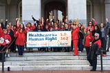 Nurses and the patients of California vs. Sellout Legislators and the Health Insurance Industry