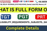 PGT FULL FORM What does PGT stand for?