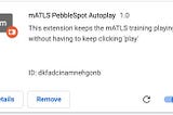 mATLS PebbleSpot Autoplay Extension tile as seen in Chrome