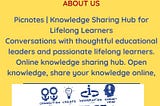 Picnotes | Knowledge Sharing Hub for Lifelong Learners share your knowledge here.