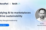 Phil Brid x techUk discusses about the role of AI and technology to drive sustainability for busienesses