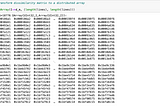 Computing Dissimilarity Scores on Long Time Use Sequences: Distributed Arrays in Julia