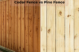 Choose The Perfect Fence Material: Cedar vs. Pine