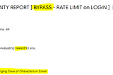 How I Bypassed Rate Limit on Login