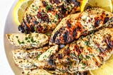 Lemon Herb Grilled Chicken and Beef and Broccoli Stir-Fry keto recipe