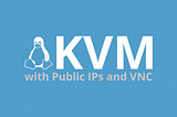 KVM with public IPs and VNC for a Linux VM