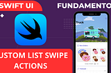 📱 Custom List Swipe Action no SwiftUI