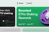 One-Click ETH Staking on Ledger Live with Stader