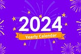 2024 Calendar Presentation Template Download