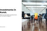 Investments in Kunst. Öffnet sich der Markt mit Blockchain auch privaten Anlegern?