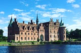 a typical fairytale-like castle in Denmark