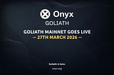 Goliath Mainnet Launch: Why This Changes Everything