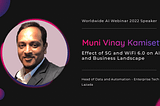 Muni Vinay Kamisetty Discussed the Effect of 5G and WiFi 6.0 on AI and the Business Landscape