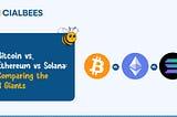 Bitcoin vs. Ethereum vs Solana: Comparing the 3 Giants