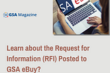 Learn about the Request for Information (RFI) Posted to GSA eBuy?