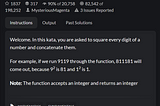 Codewars: Square every digits (7kyu Problem)